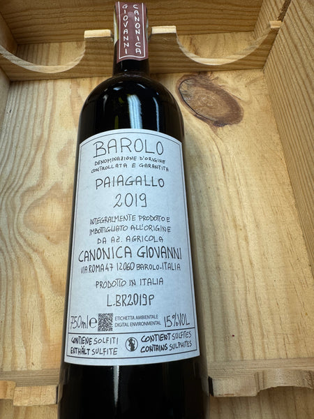 Canonica Barolo Paiagallo 2019 – Rain City Wines