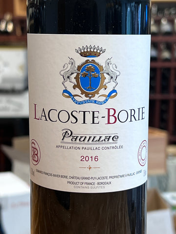Chateau Lacoste-Borie Pauillac 2016