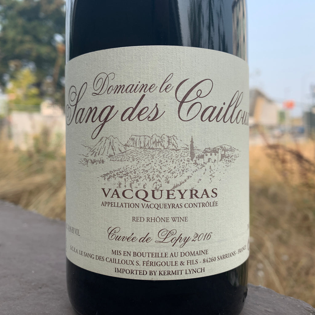 Domaine le Sang des Cailloux Cuvee de Lopy Vacqueyras Rouge 2017