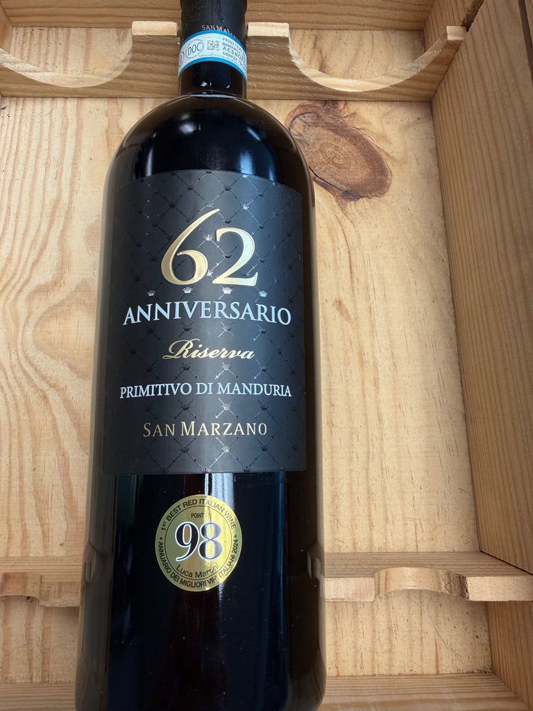 San Marzano Anniversario 62 Riserva Primitivo di Manduria 2019