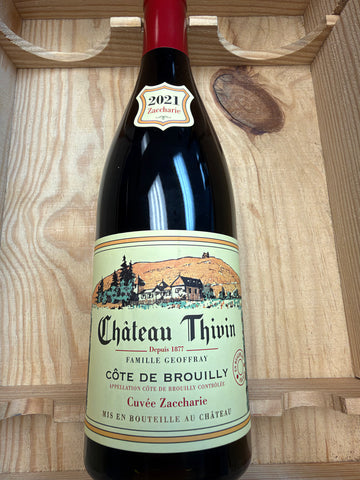 Chateau Thivin Cote de Brouilly Cuvee Zaccharie 2021