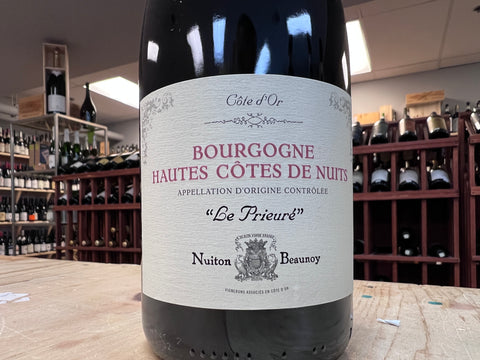 Nuiton-Beaunoy Bourgogne Hautes Cotes de Nuits 'Le Prieure' Rouge 2019
