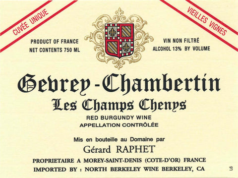 Gerard Raphet Gevrey-Chambertin Champs Chenys 2021